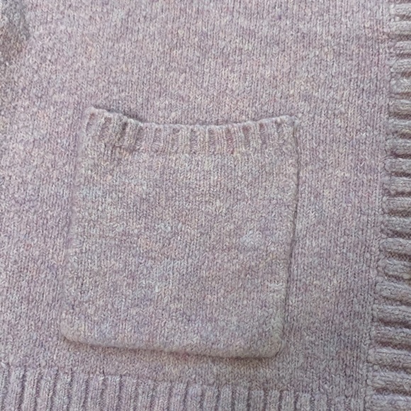 Madewell Lilac Purple Button-Up Cardigan Sweater Shrunken Fit Pockets NWT XXS - Picture 8 of 15